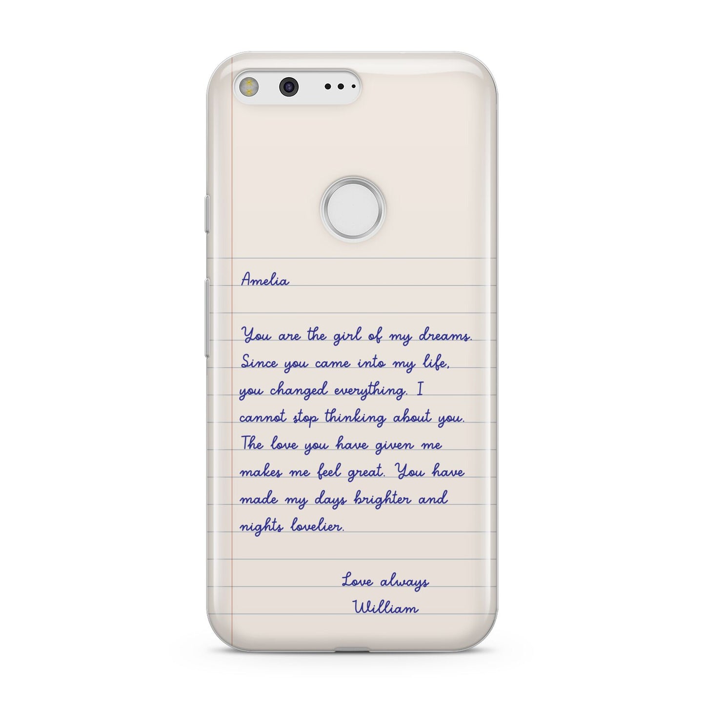 Personalised Love Letter Google Pixel Case