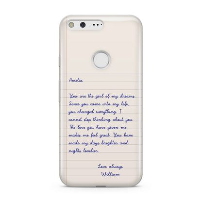 Personalised Love Letter Google Pixel Case