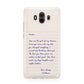 Personalised Love Letter Huawei Mate 10 Protective Phone Case