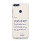 Personalised Love Letter Huawei P Smart Case