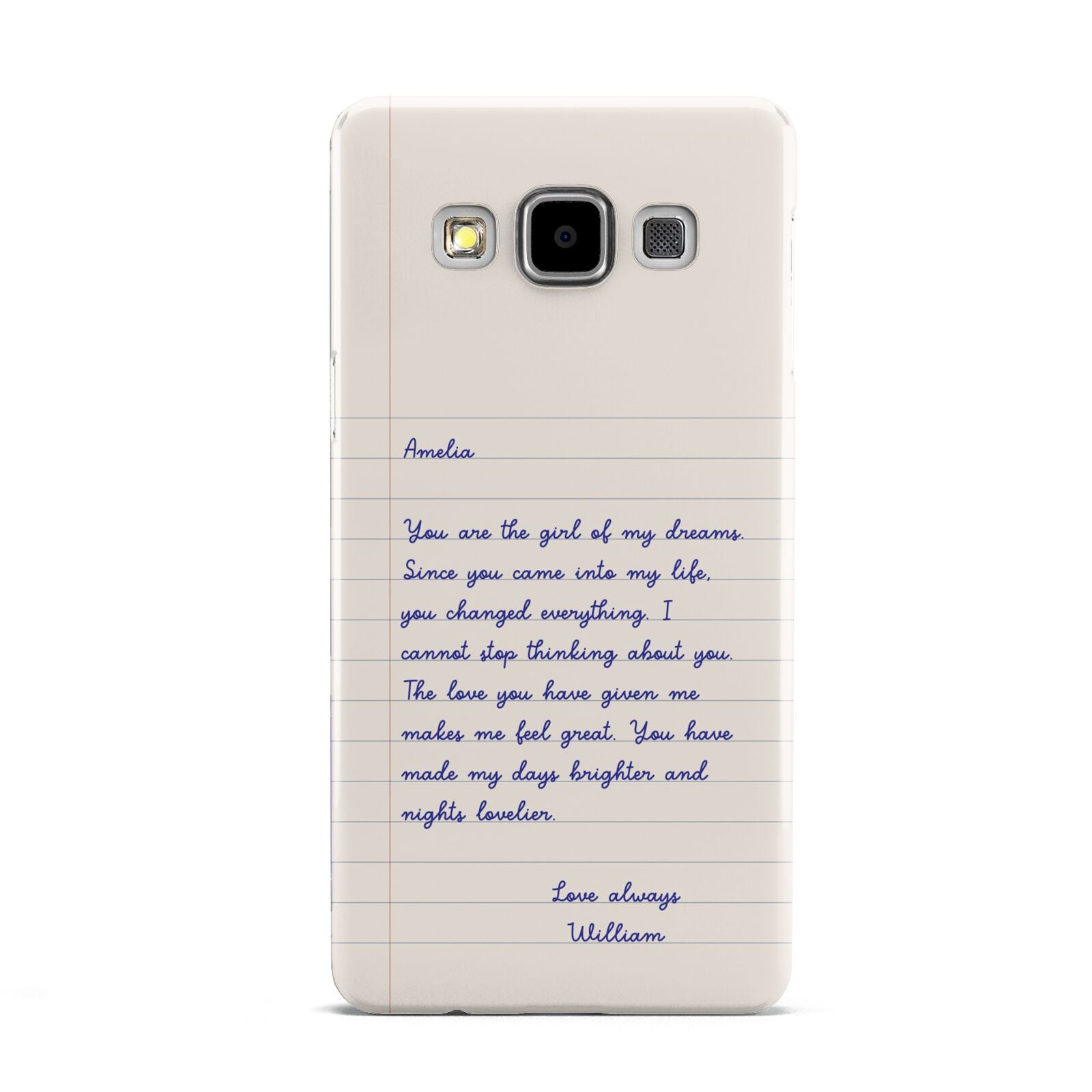 Personalised Love Letter Samsung Galaxy A5 Case