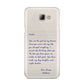 Personalised Love Letter Samsung Galaxy A8 2016 Case