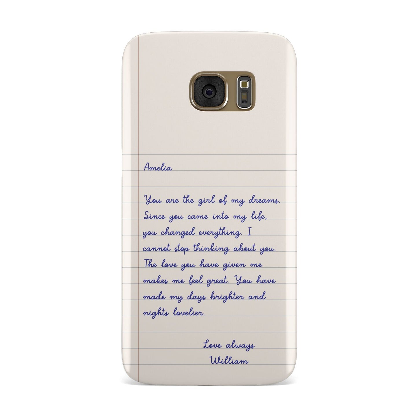 Personalised Love Letter Samsung Galaxy Case