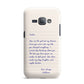 Personalised Love Letter Samsung Galaxy J1 2016 Case