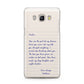 Personalised Love Letter Samsung Galaxy J5 2016 Case