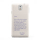 Personalised Love Letter Samsung Galaxy Note 3 Case