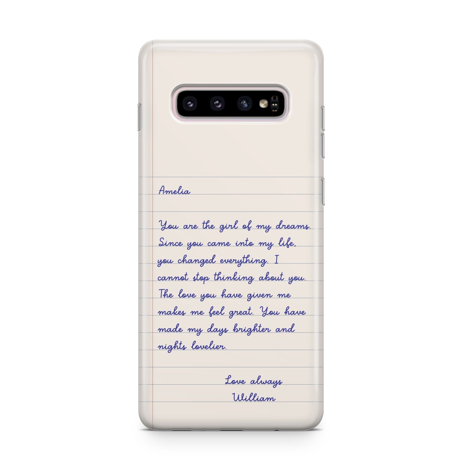 Personalised Love Letter Samsung Galaxy S10 Plus Case
