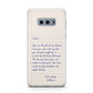 Personalised Love Letter Samsung Galaxy S10E Case