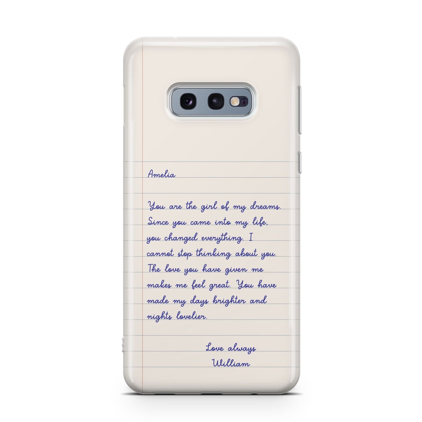 Personalised Love Letter Samsung Galaxy S10E Case