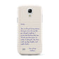 Personalised Love Letter Samsung Galaxy S4 Mini Case
