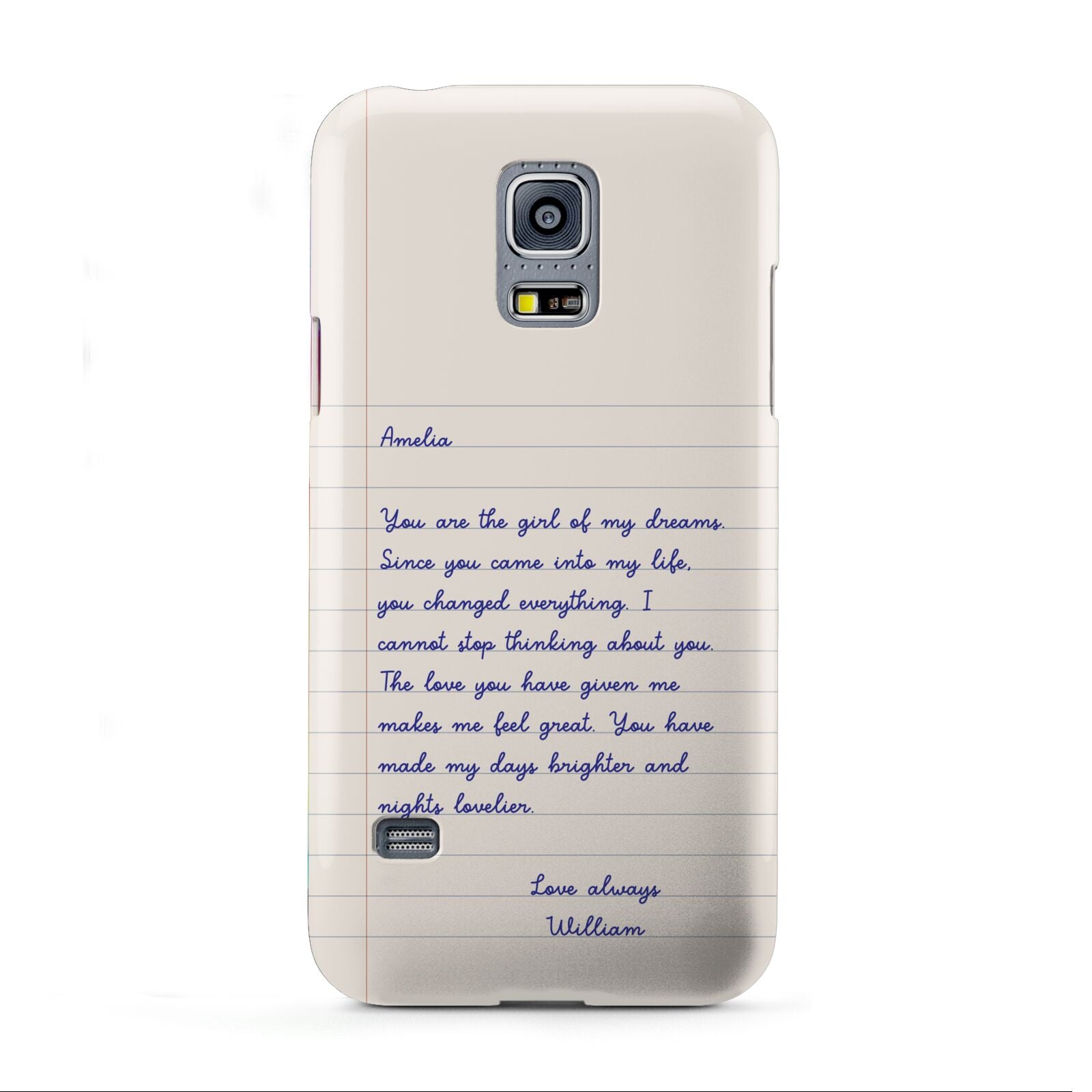 Personalised Love Letter Samsung Galaxy S5 Mini Case