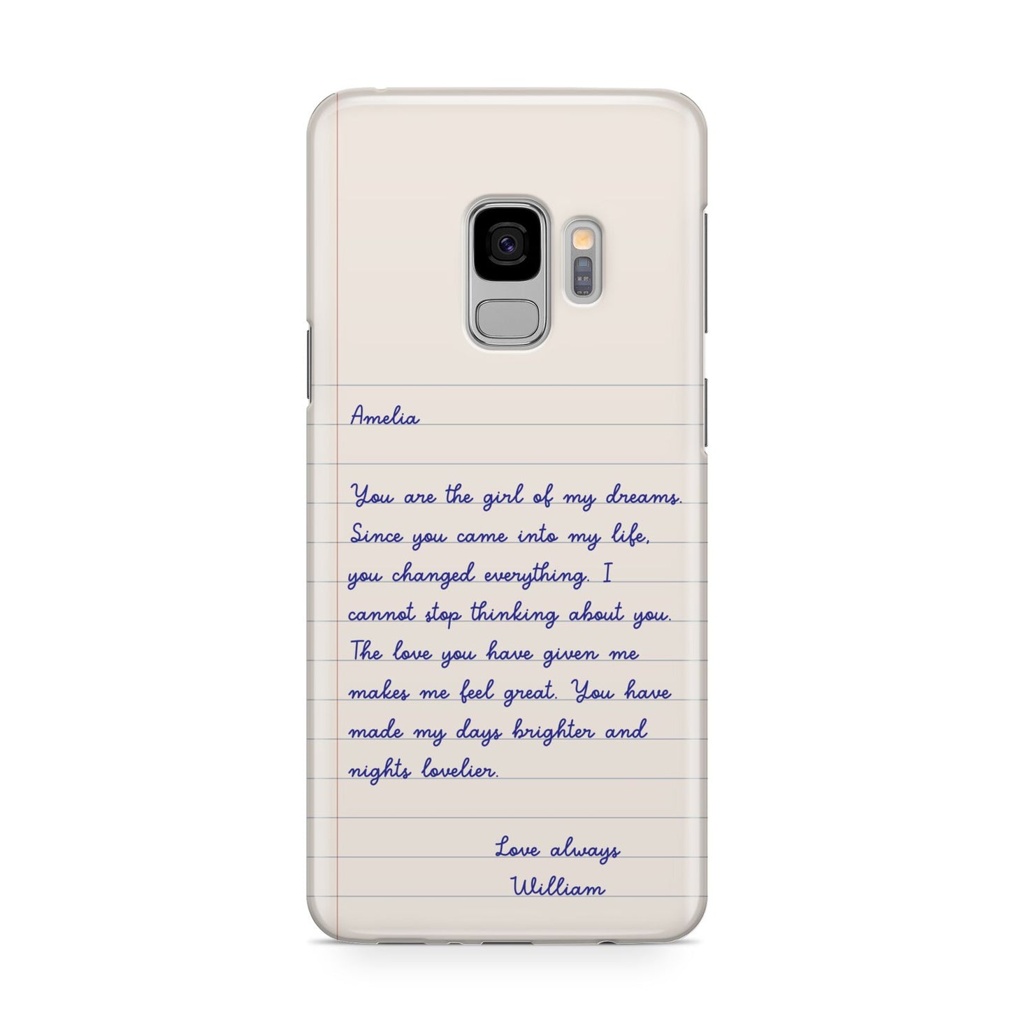 Personalised Love Letter Samsung Galaxy S9 Case