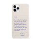 Personalised Love Letter iPhone 11 Pro 3D Snap Case