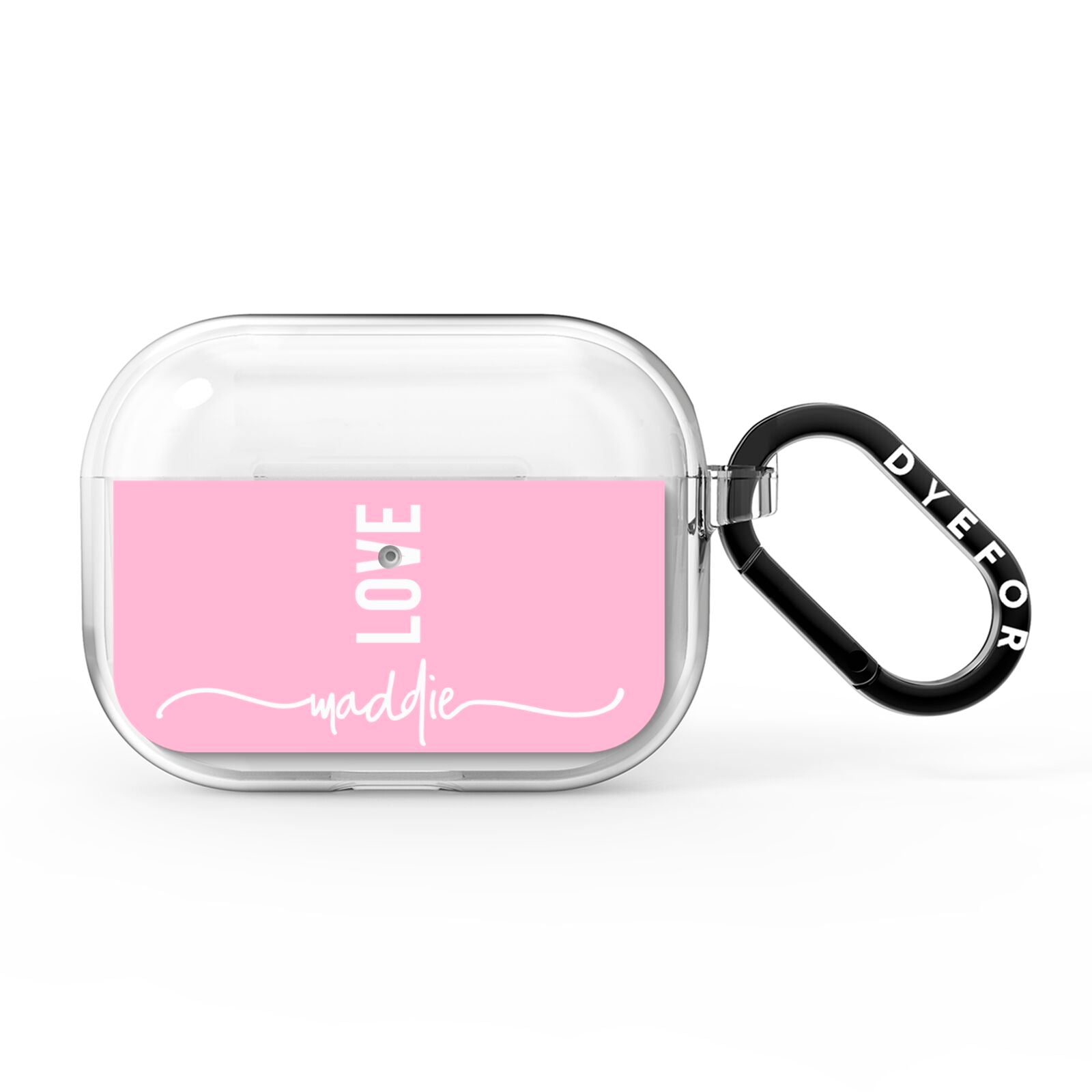 Personalised Love See Through Name AirPods Pro Clear Case