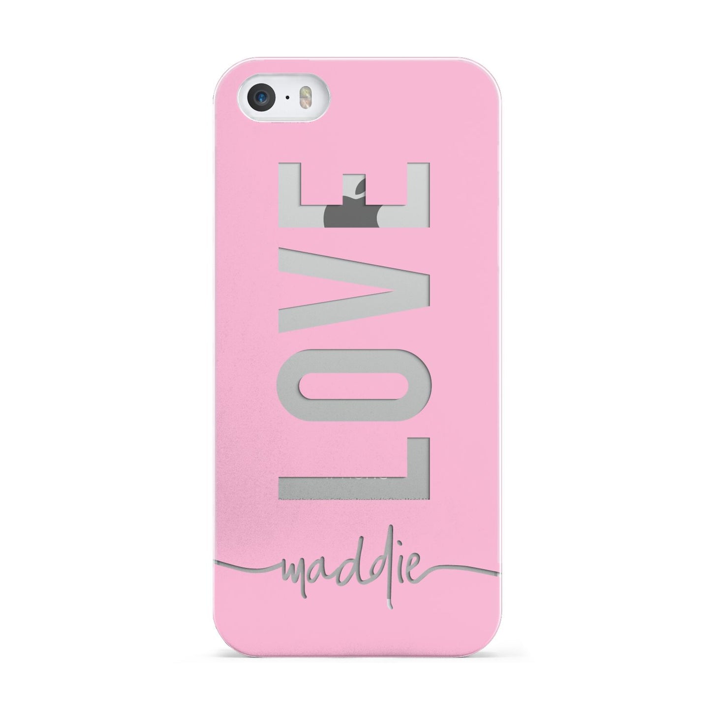Personalised Love See Through Name Apple iPhone 5 Case