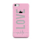 Personalised Love See Through Name Apple iPhone 5c Case