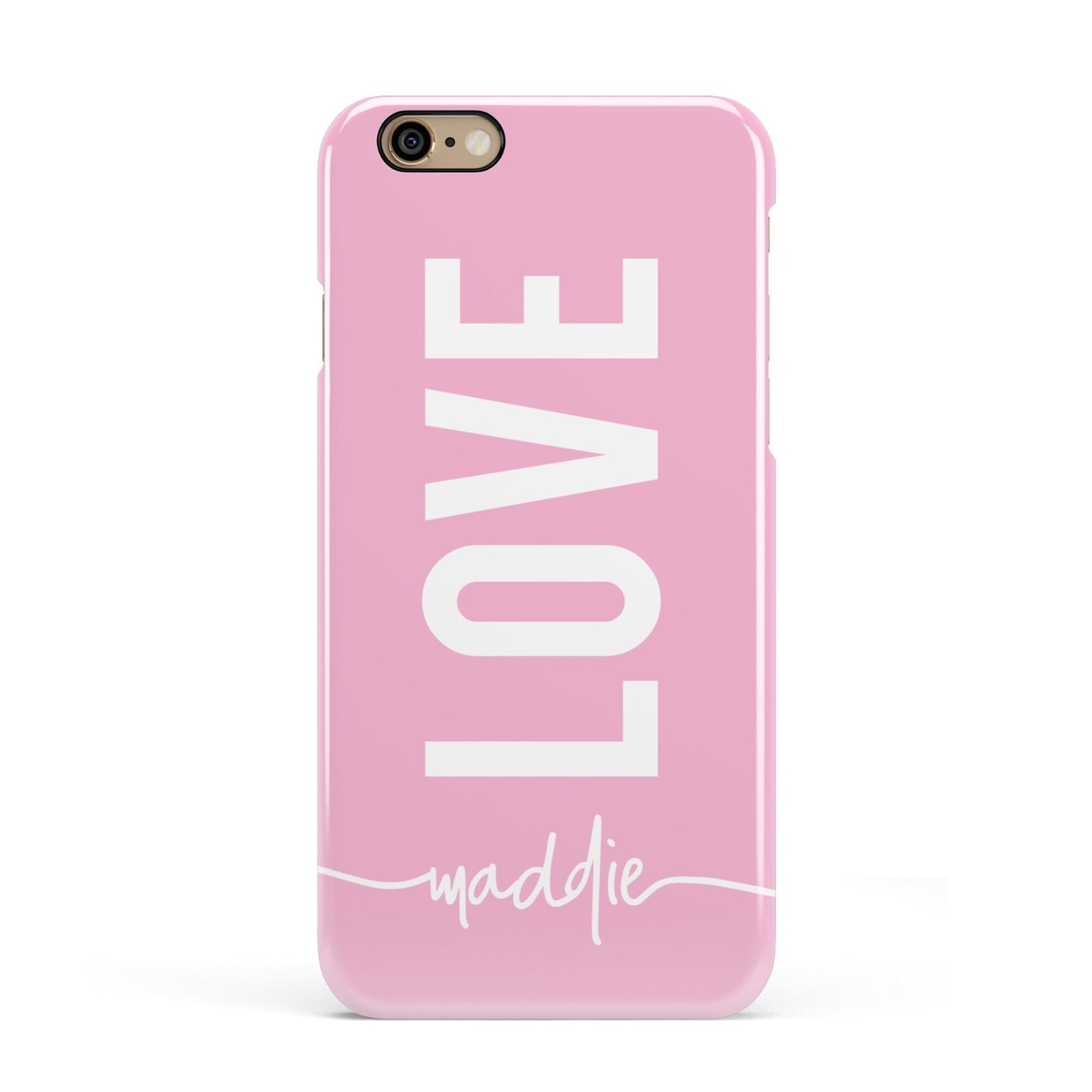 Personalised Love See Through Name Apple iPhone 6 3D Snap Case