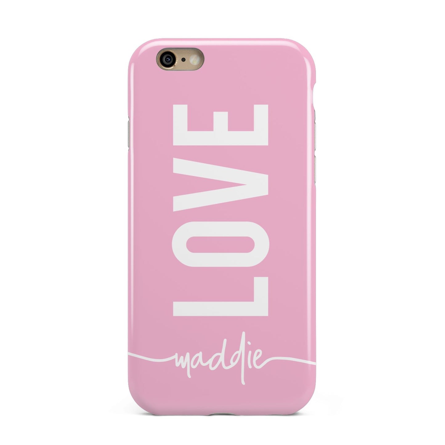 Personalised Love See Through Name Apple iPhone 6 3D Tough Case