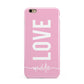 Personalised Love See Through Name Apple iPhone 6 Plus 3D Tough Case