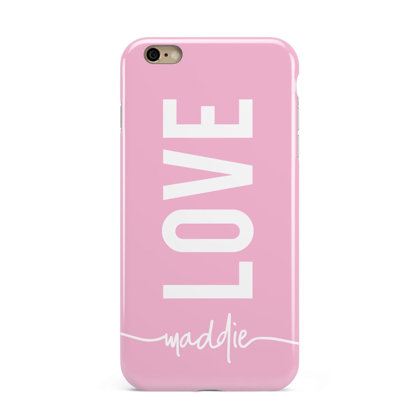 Personalised Love See Through Name Apple iPhone 6 Plus 3D Tough Case