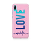 Personalised Love See Through Name Huawei P Smart 2019 Case