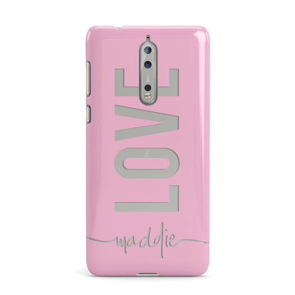 Personalised Love See Through Name Nokia Case