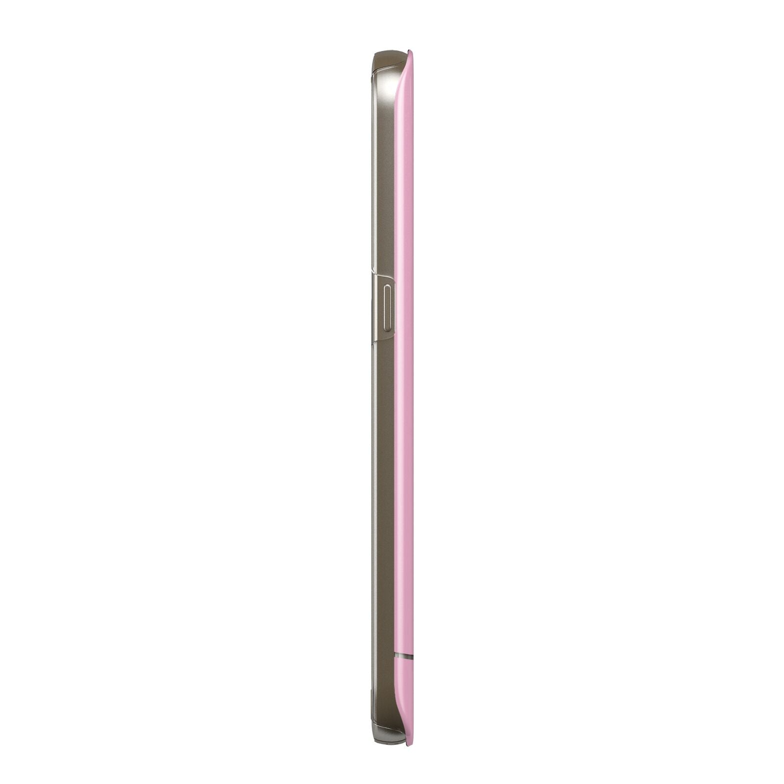 Personalised Love See Through Name Protective Samsung Galaxy Case Side Angle