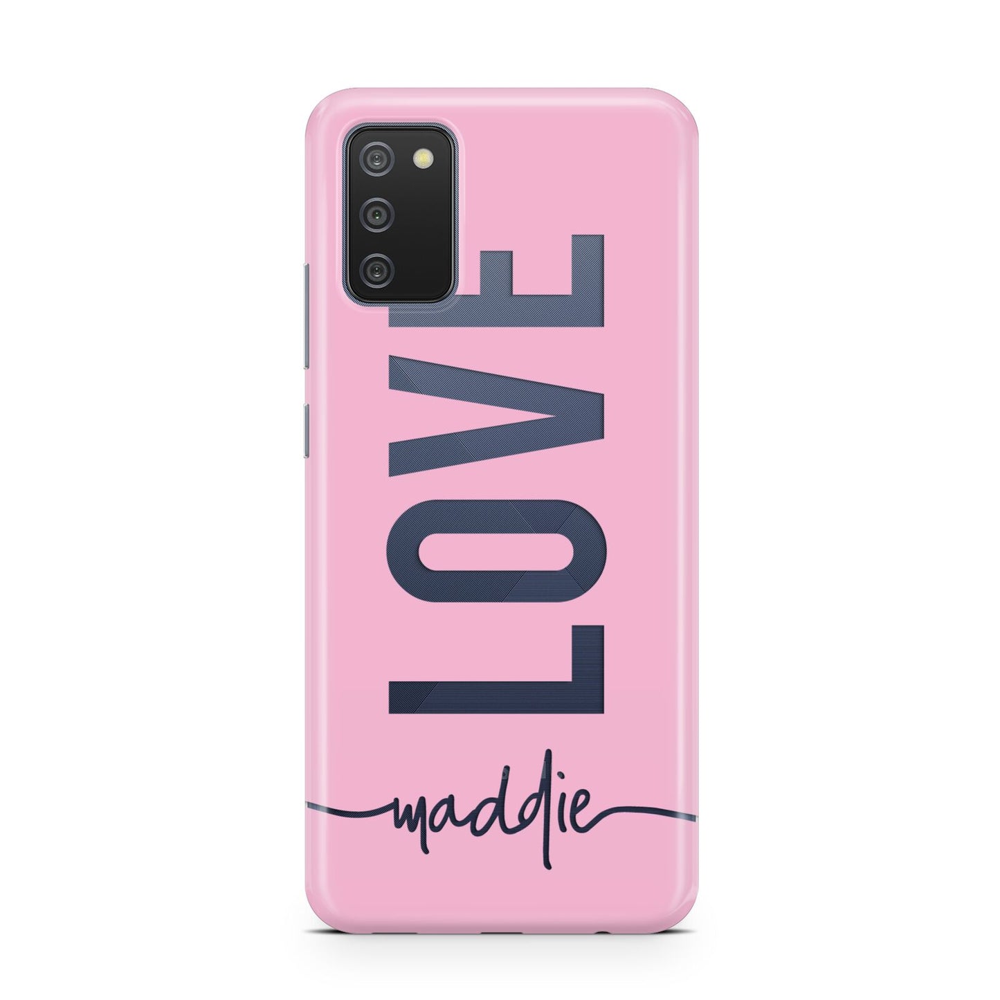 Personalised Love See Through Name Samsung A02s Case