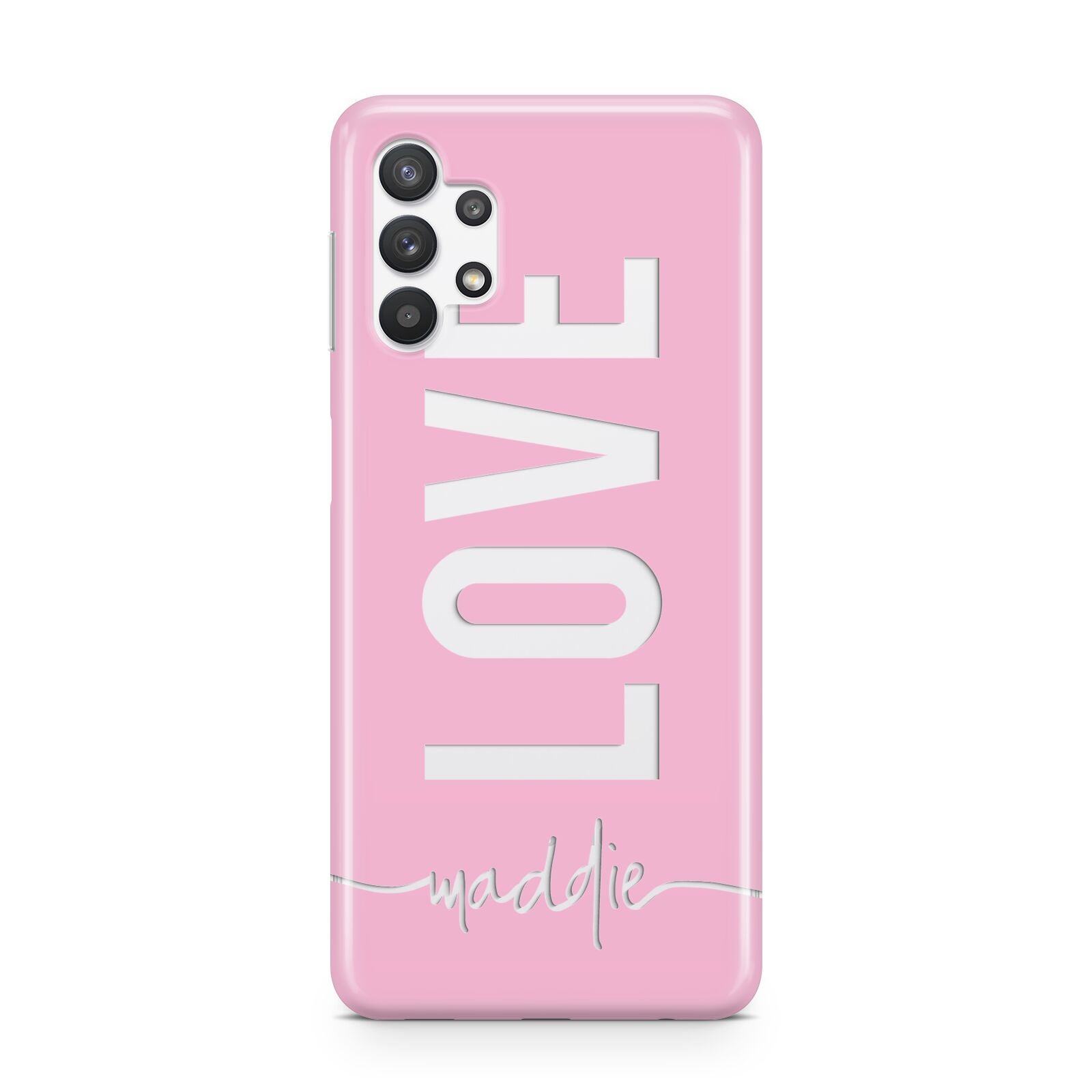 Personalised Love See Through Name Samsung A32 5G Case