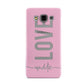 Personalised Love See Through Name Samsung Galaxy A3 Case