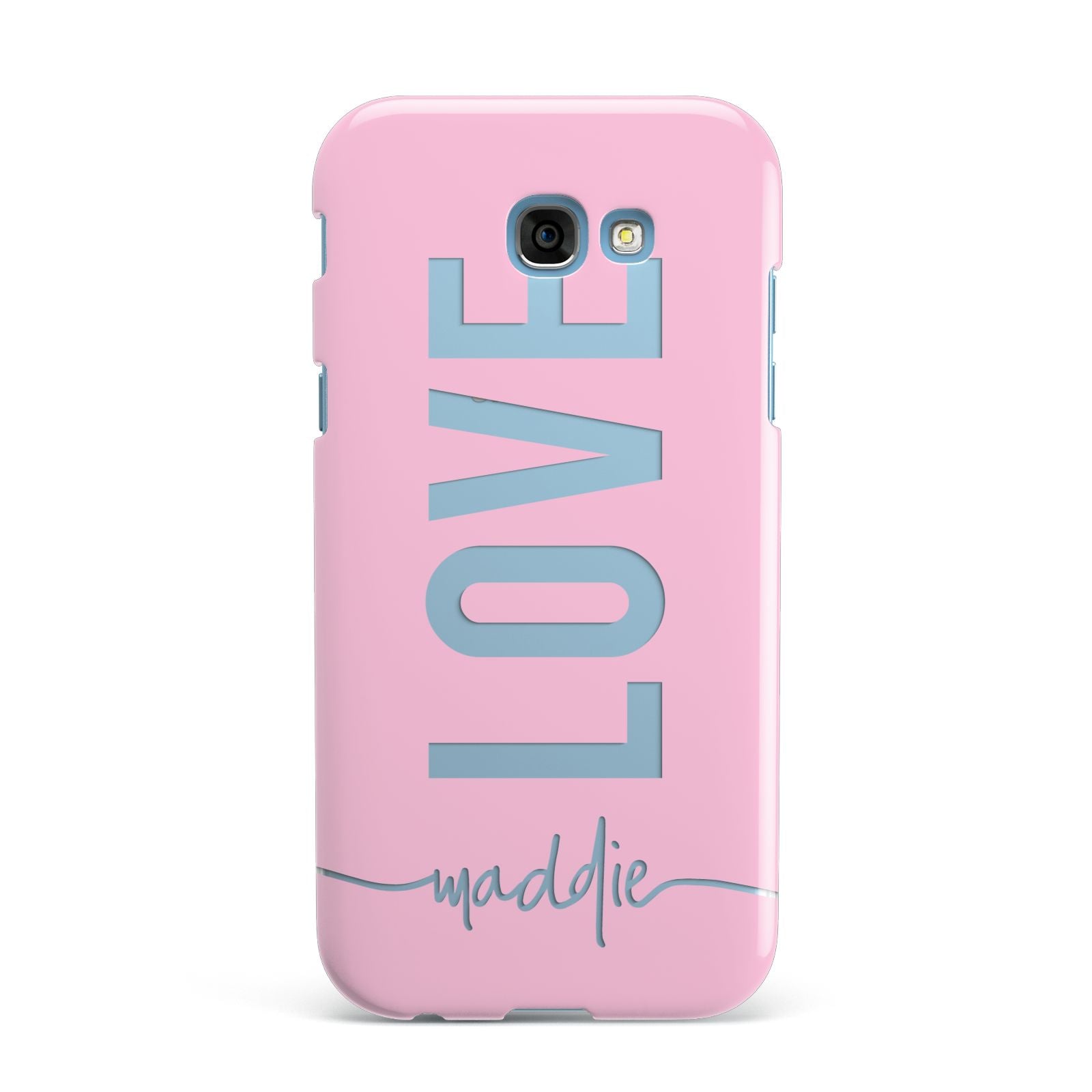 Personalised Love See Through Name Samsung Galaxy A7 2017 Case