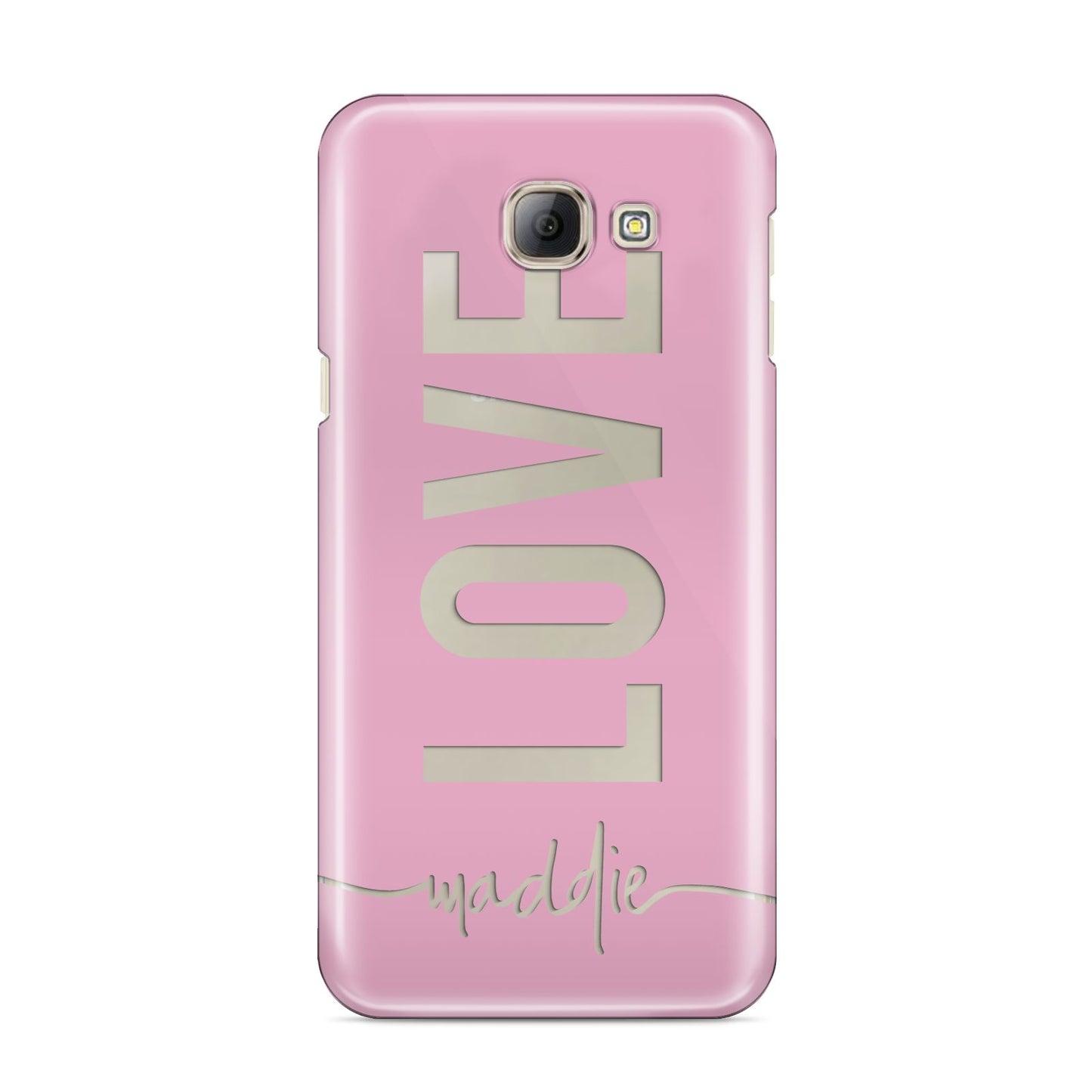 Personalised Love See Through Name Samsung Galaxy A8 2016 Case