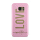 Personalised Love See Through Name Samsung Galaxy Case