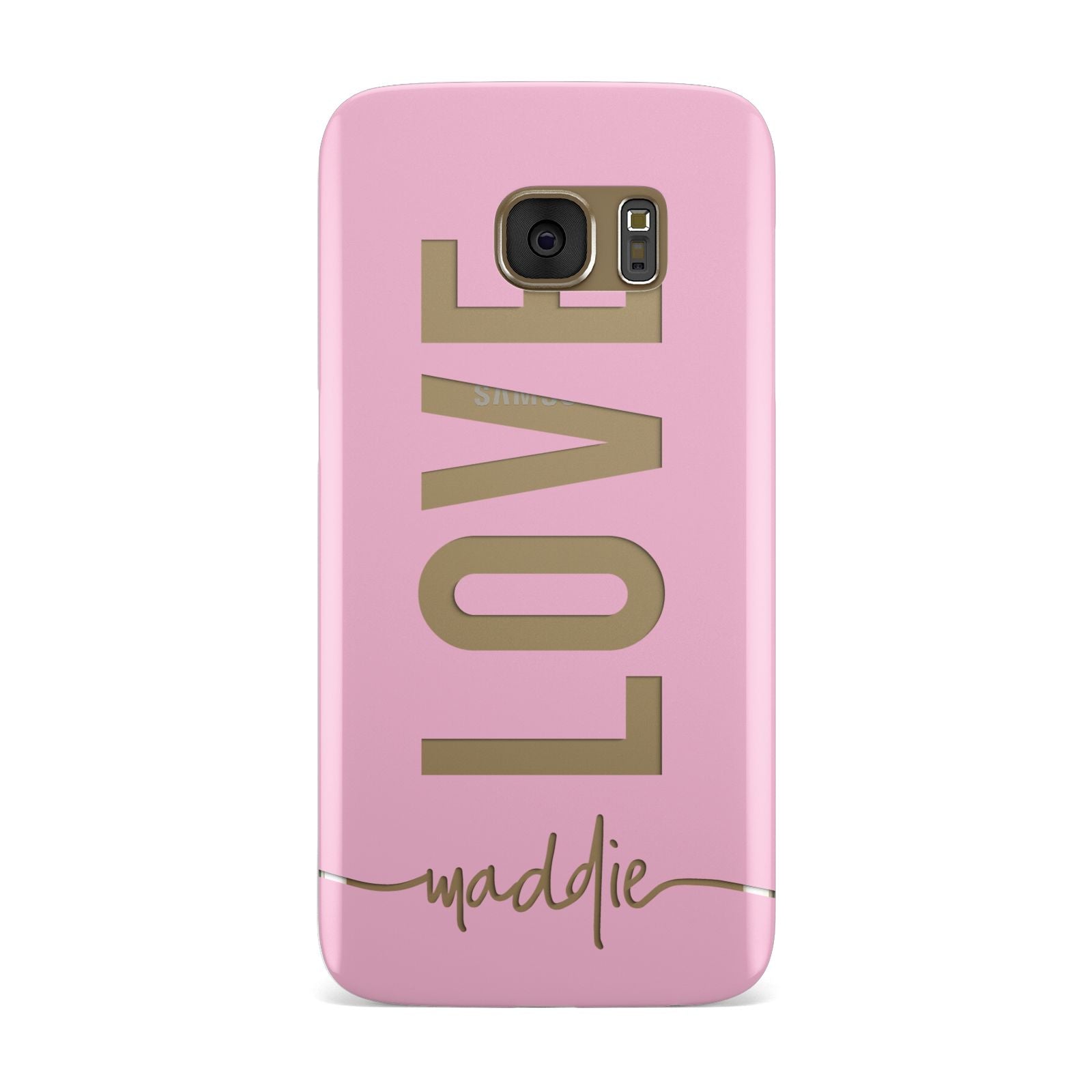 Personalised Love See Through Name Samsung Galaxy Case