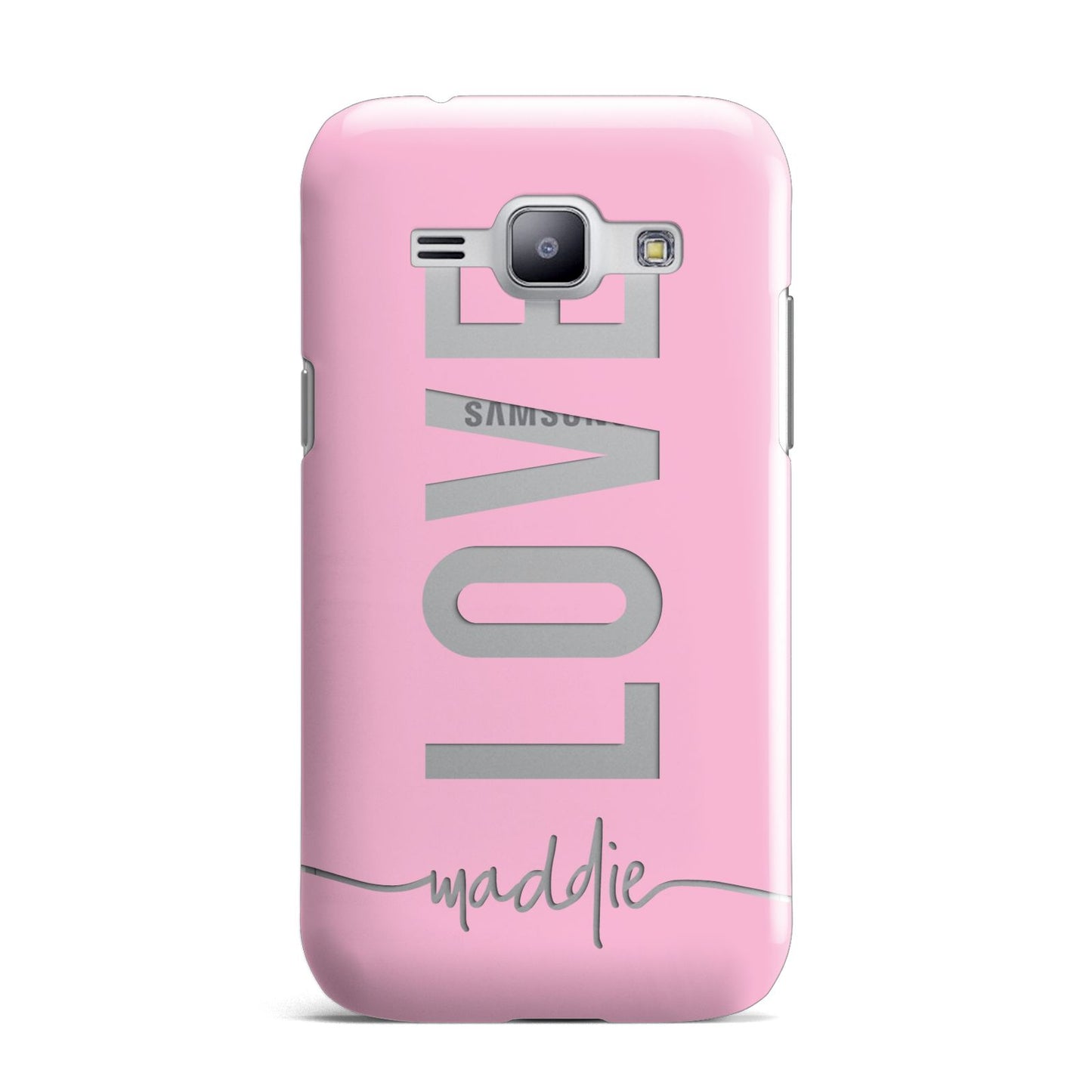Personalised Love See Through Name Samsung Galaxy J1 2015 Case