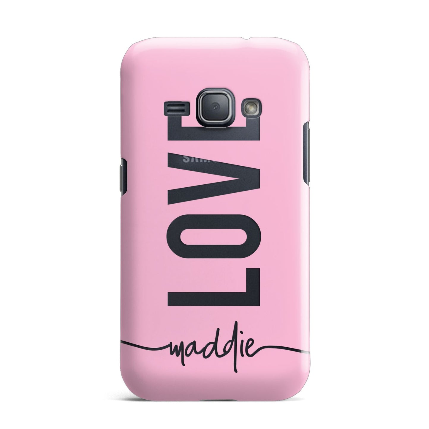 Personalised Love See Through Name Samsung Galaxy J1 2016 Case
