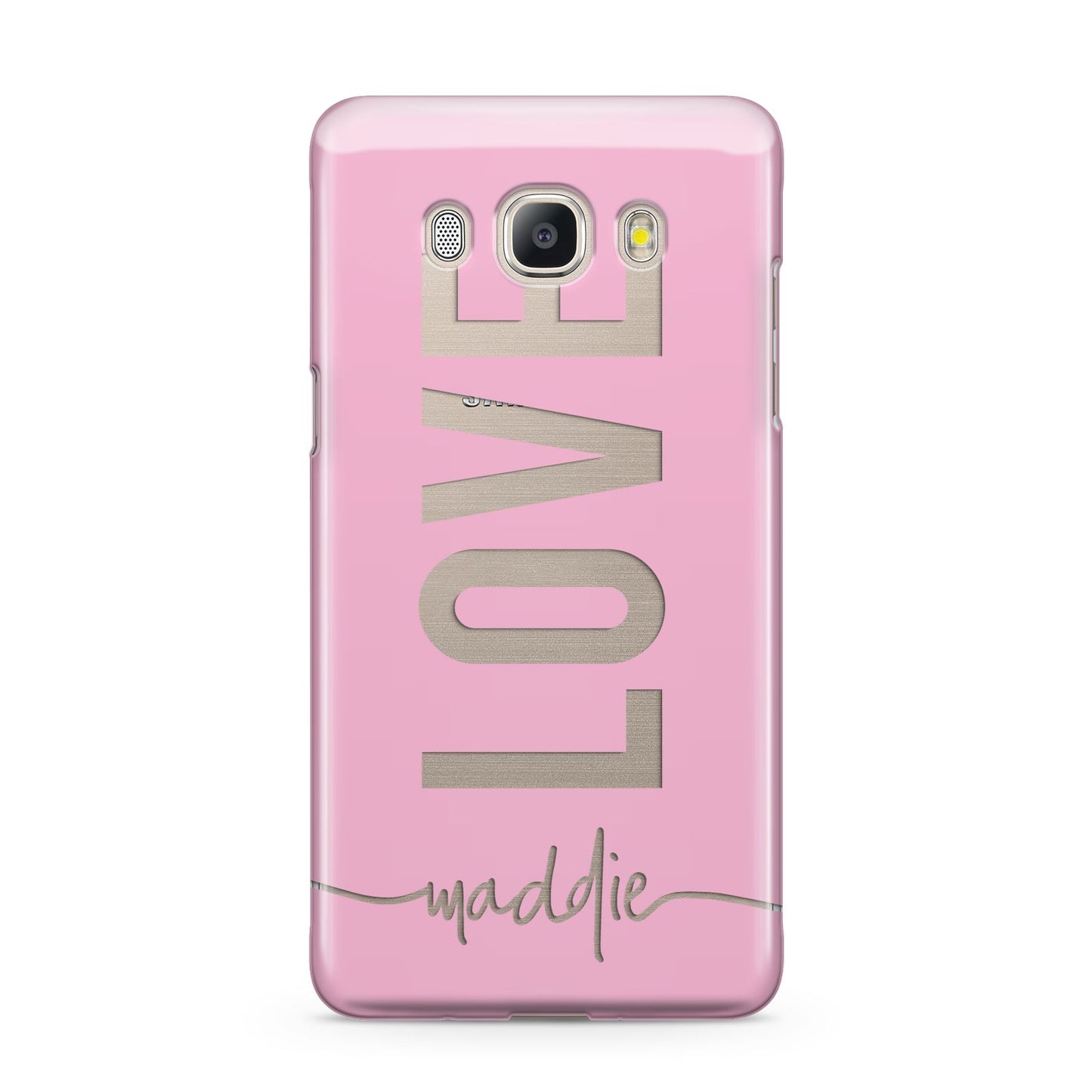 Personalised Love See Through Name Samsung Galaxy J5 2016 Case