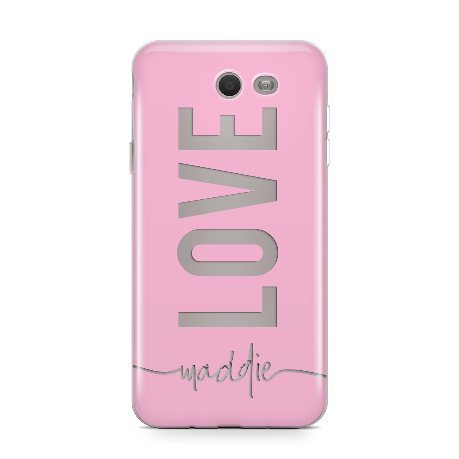Personalised Love See Through Name Samsung Galaxy J7 2017 Case