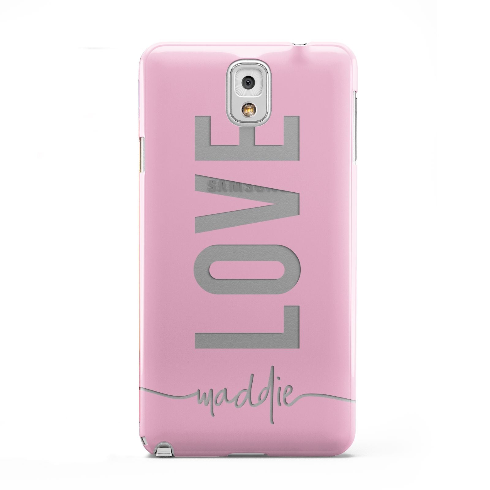 Personalised Love See Through Name Samsung Galaxy Note 3 Case