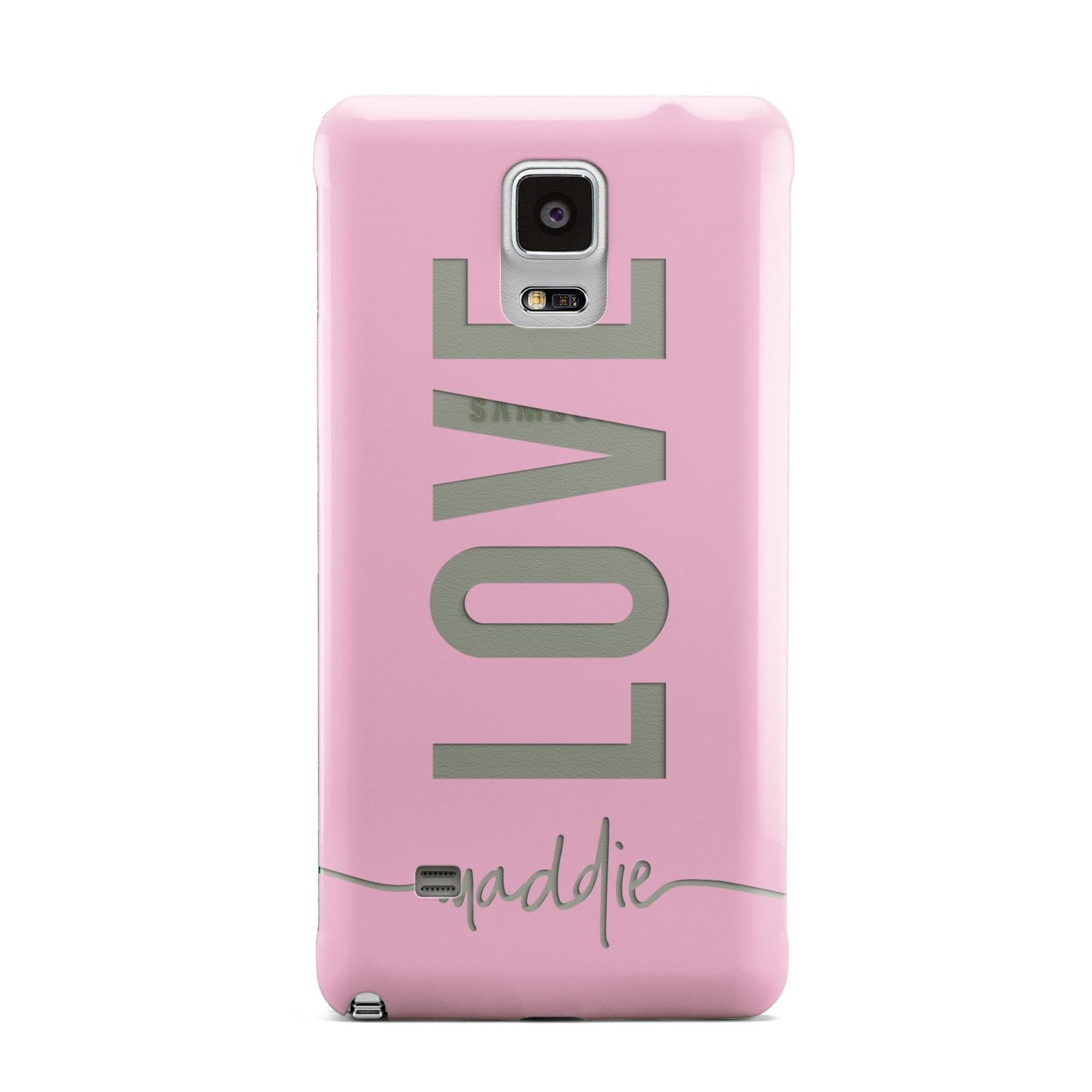 Personalised Love See Through Name Samsung Galaxy Note 4 Case