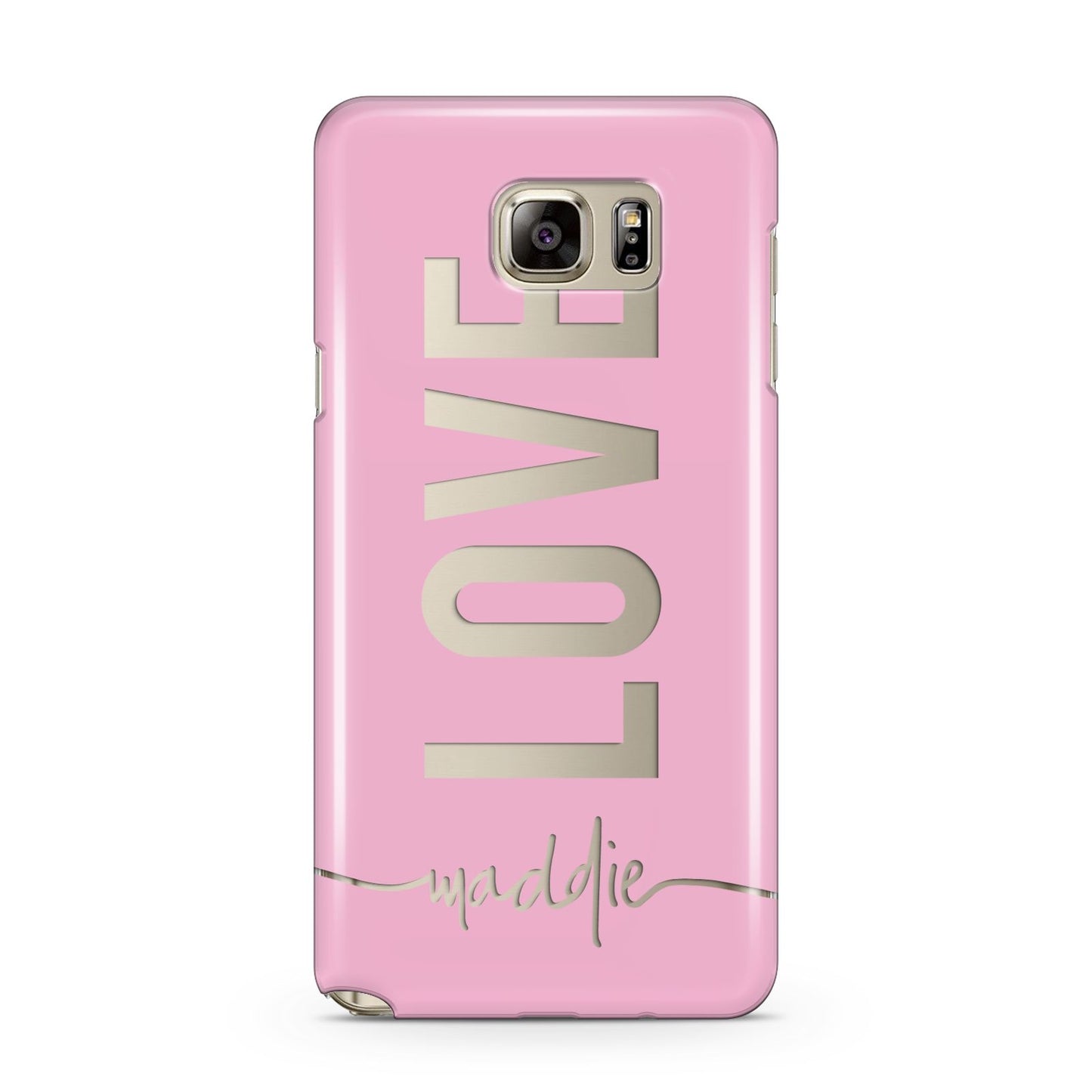 Personalised Love See Through Name Samsung Galaxy Note 5 Case