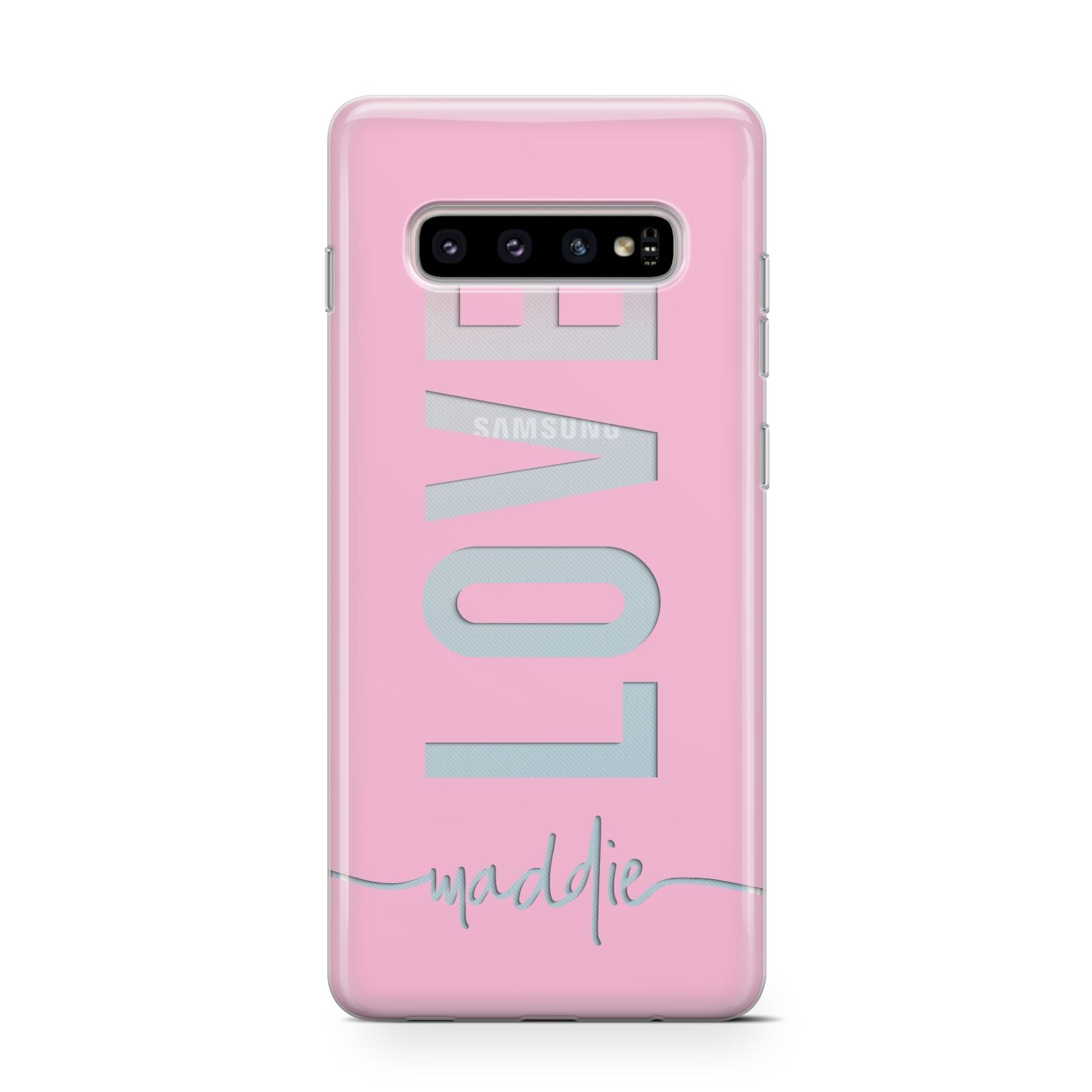 Personalised Love See Through Name Samsung Galaxy S10 Case