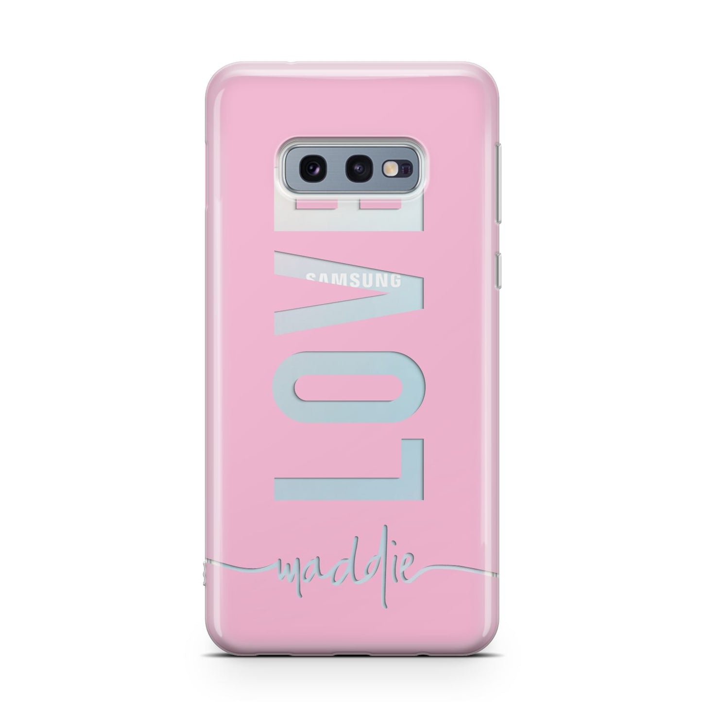 Personalised Love See Through Name Samsung Galaxy S10E Case