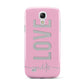 Personalised Love See Through Name Samsung Galaxy S4 Mini Case