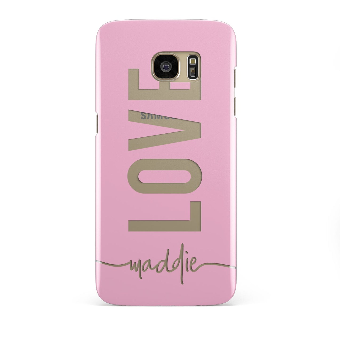 Personalised Love See Through Name Samsung Galaxy S7 Edge Case