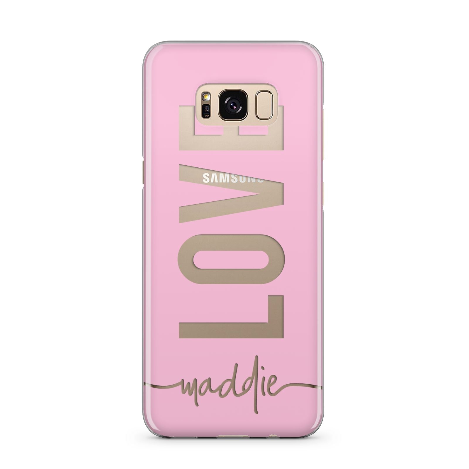 Personalised Love See Through Name Samsung Galaxy S8 Plus Case