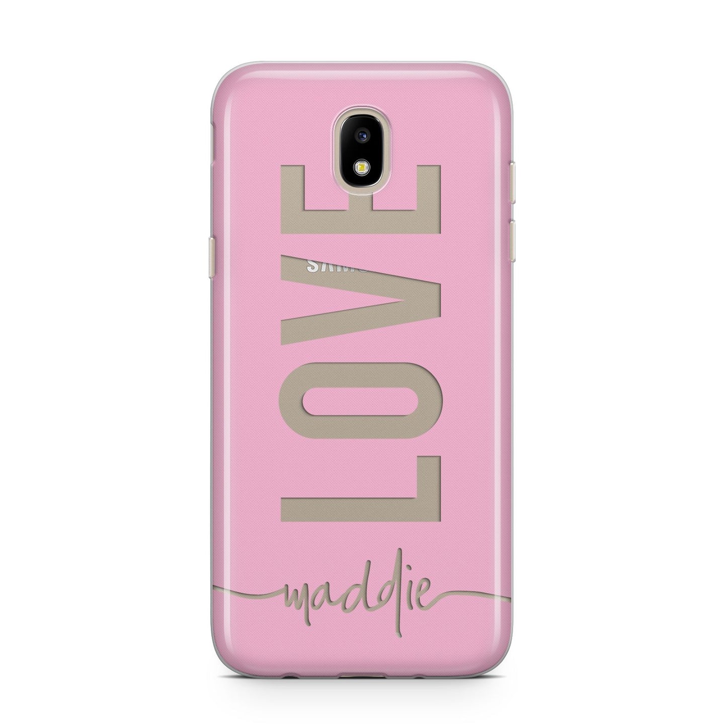 Personalised Love See Through Name Samsung J5 2017 Case