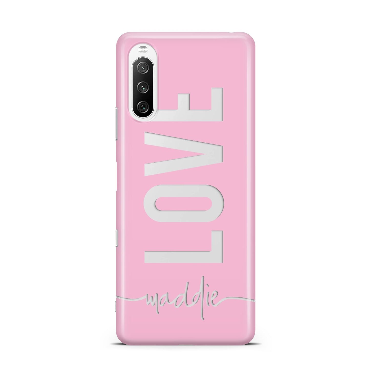 Personalised Love See Through Name Sony Xperia 10 III Case