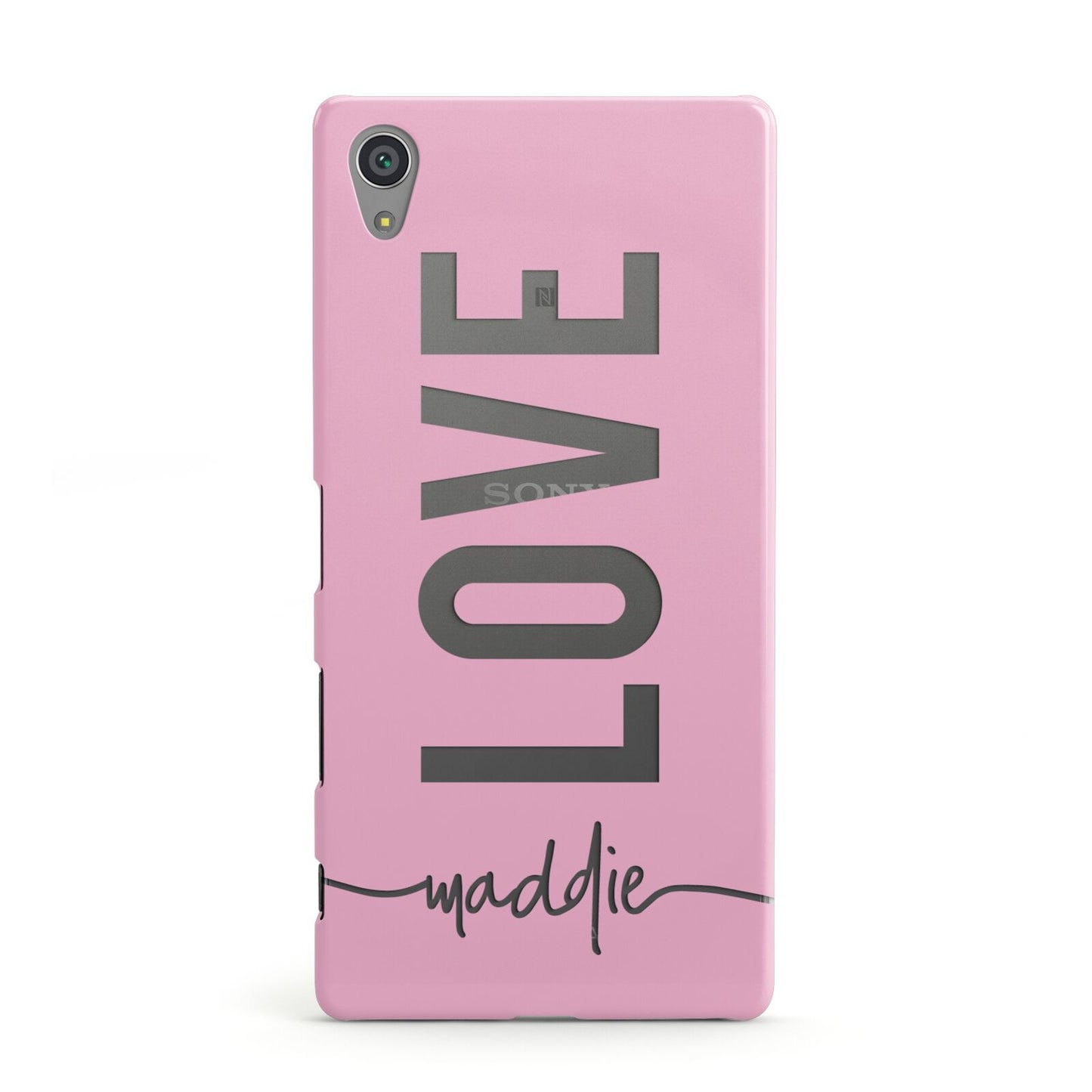 Personalised Love See Through Name Sony Xperia Case