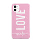 Personalised Love See Through Name iPhone 11 3D Tough Case